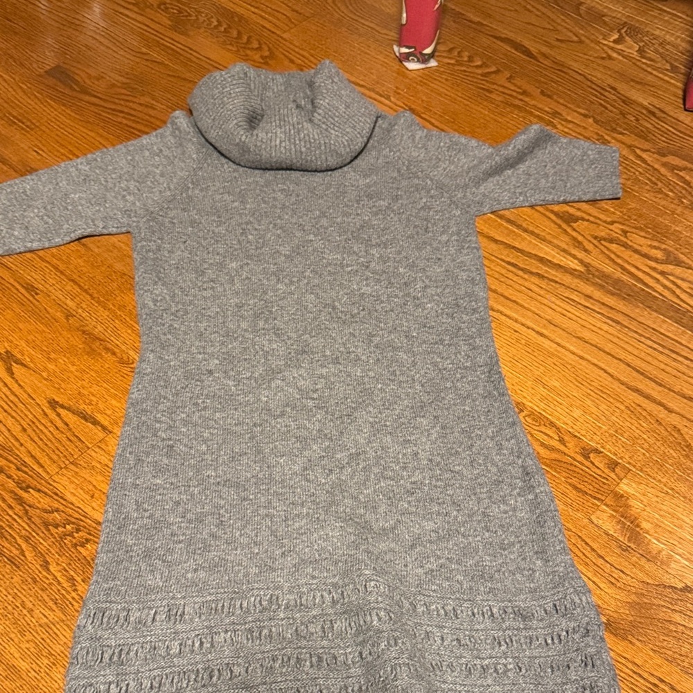 Stile Benetton grey cowl neck sweater dress